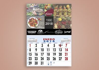 Calendarios publicitarios de 2018