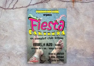 Cartel para fiesta