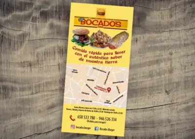 Diseño de flyer para restaurante