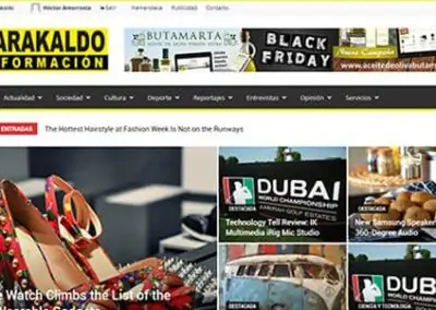Diseño de página web para periódico