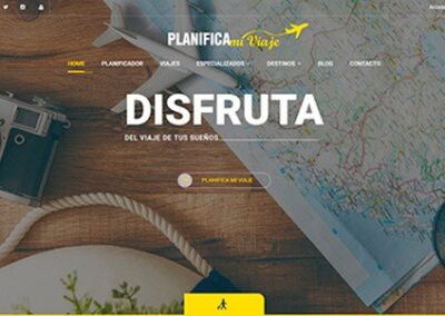 Diseño web de viajes