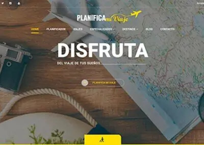 Diseño web de viajes