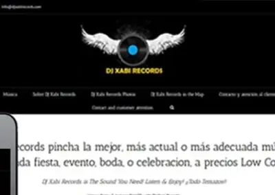 Diseño web para Dj