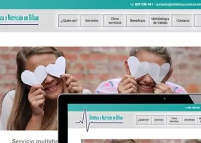 Diseño web para dietética