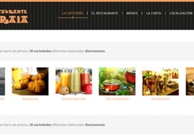 Diseño web para restaurante de Bilbao