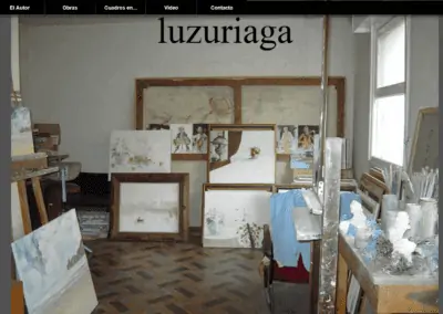 Diseño web para artista