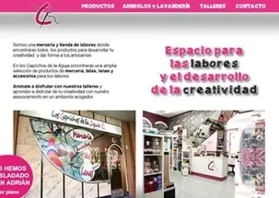 Página web para mercería