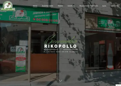 Página web para hostelería