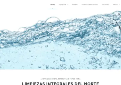 Página web para empresa de limpieza
