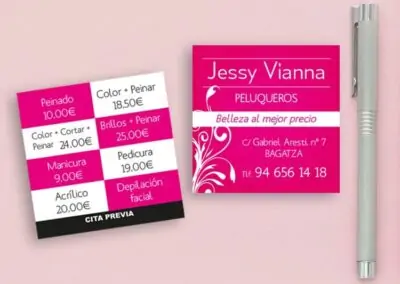 Tarjetas de visita cuadradas