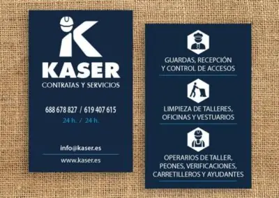 Tarjetas de visita plastificadas