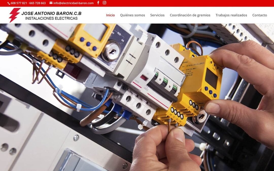 Diseño web para electricistas