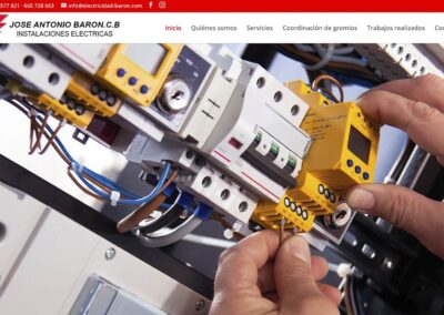 Diseño web para electricistas